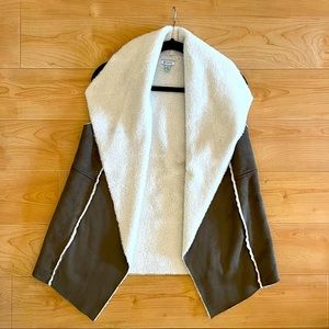 Susina suede/faux fur vest